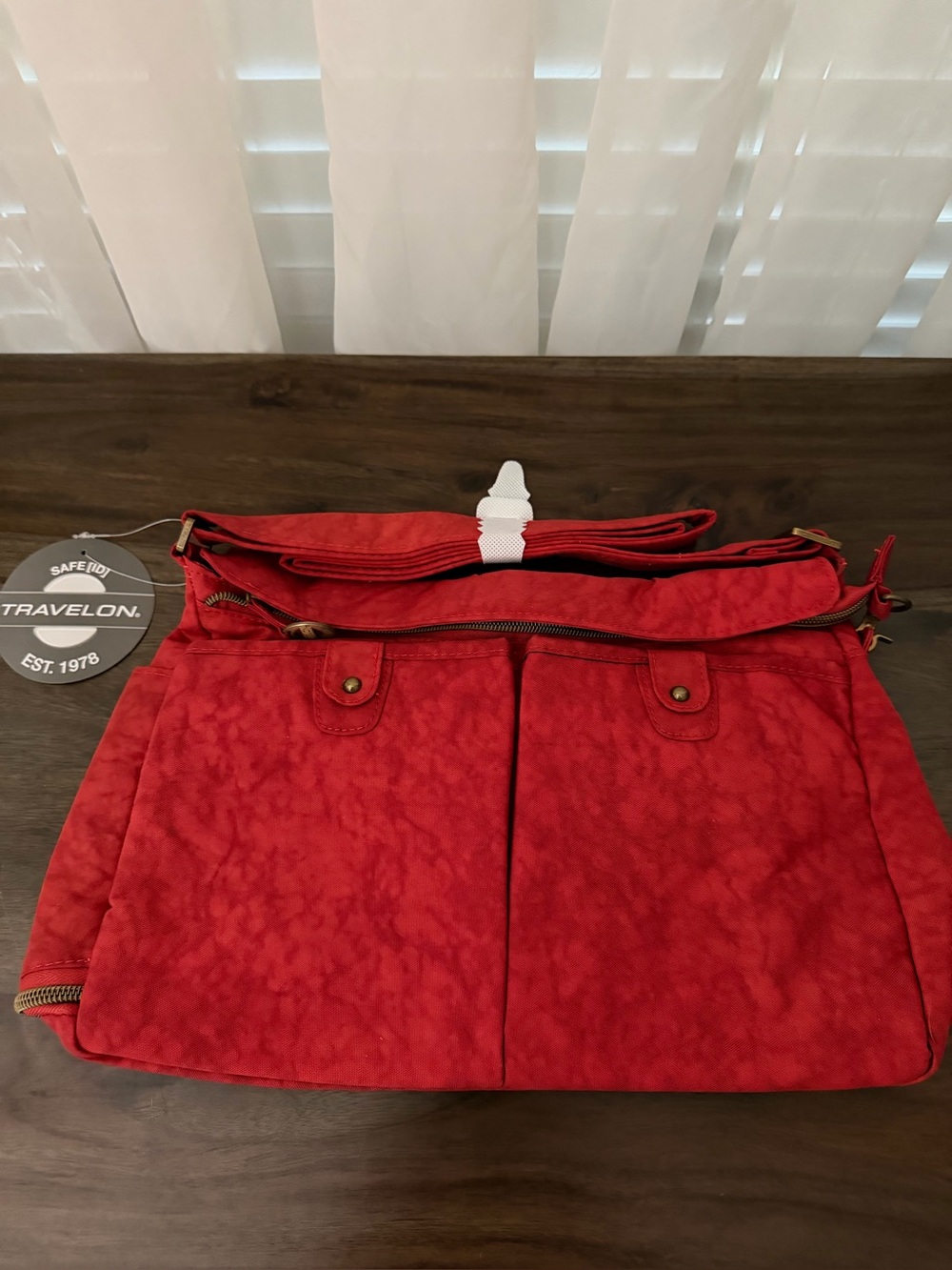 Travel-on crossbody bag with anti theft features nwt